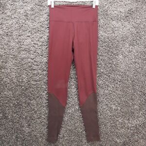 Joy Lab Yoga Pants Women‎ Small Maroon Stretch Cute Leggings Warm Ankles